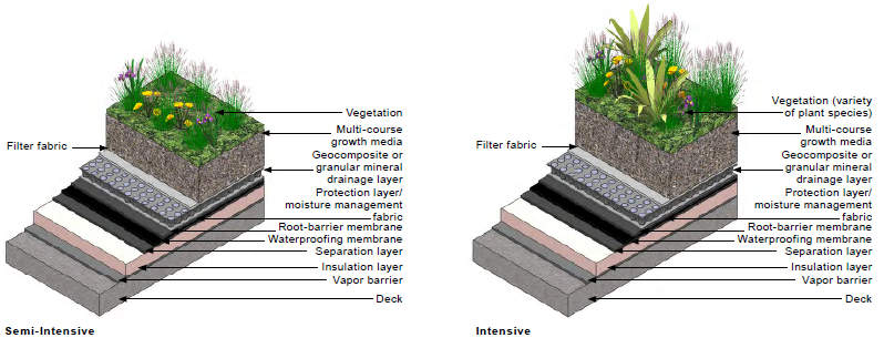 Intensive Green Roof Types